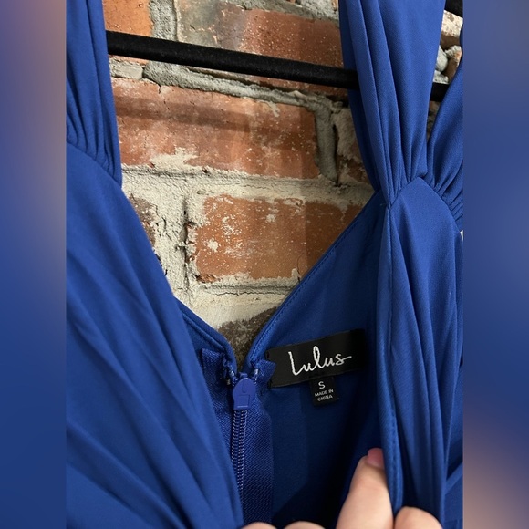 Lulus Come Away With Me Royal Blue Skater Dress Size Small - Picture 12 of 15